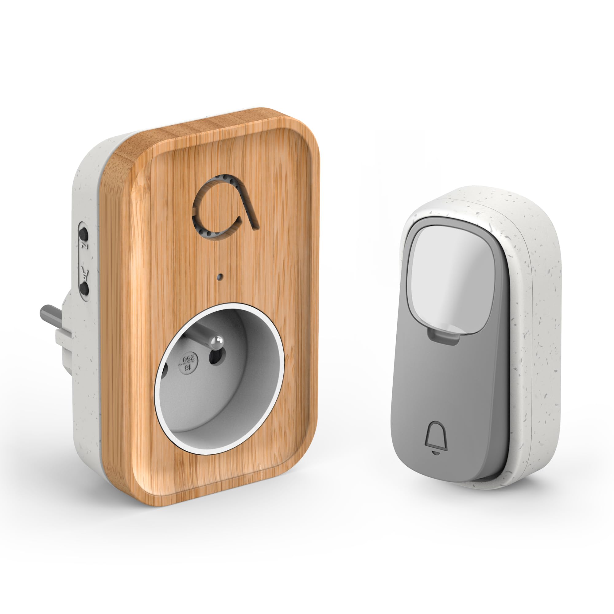 Avidsen - Carillon sans fil sans pile branchement sur prise 230 V technologie Kinétic Bamboo Plug - Avidsen - 102513