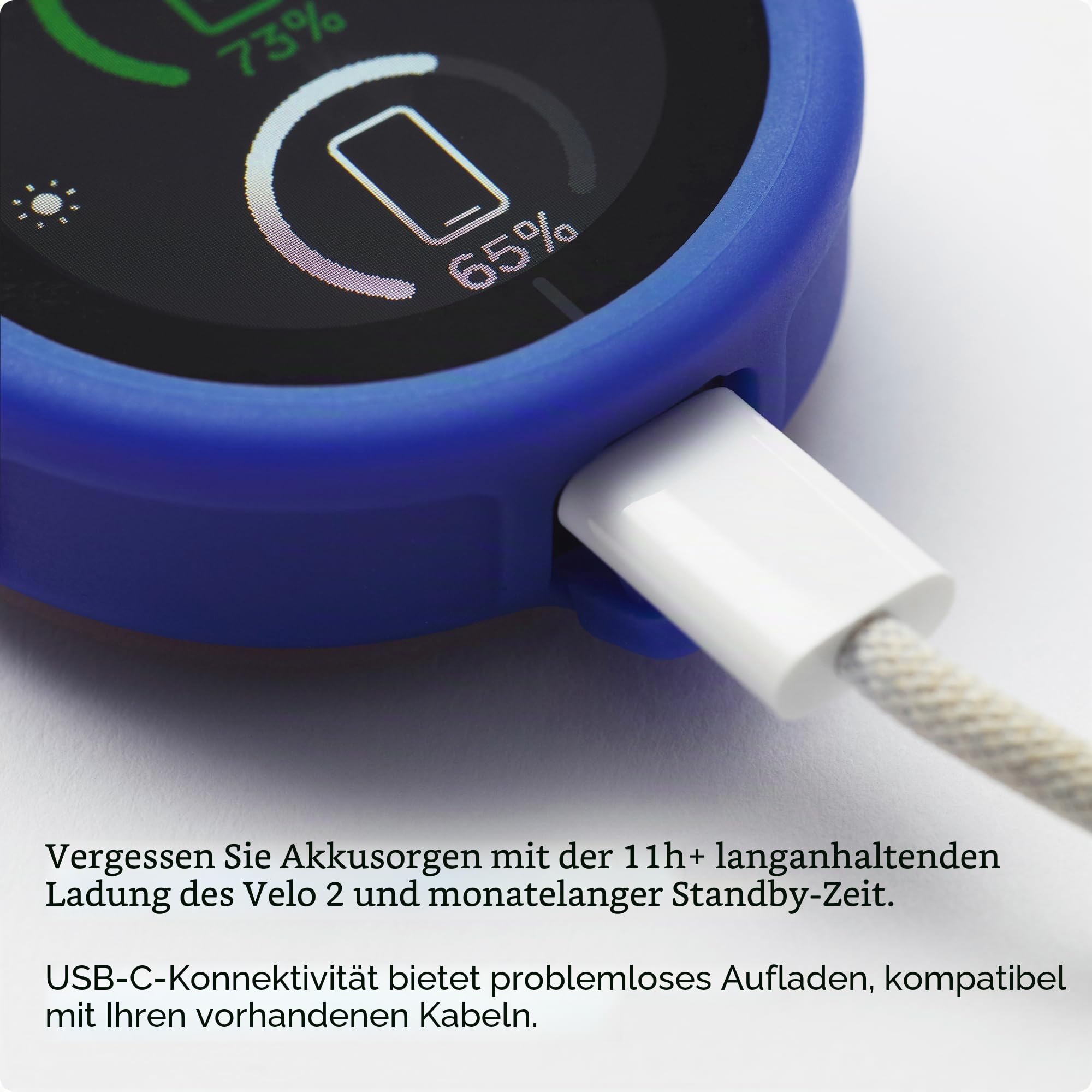 Beeline Velo 2 Navigationsgerät Ø46,4mm für Fahrrad + universelle Lenkerhalterung | Fahrrad Navigation