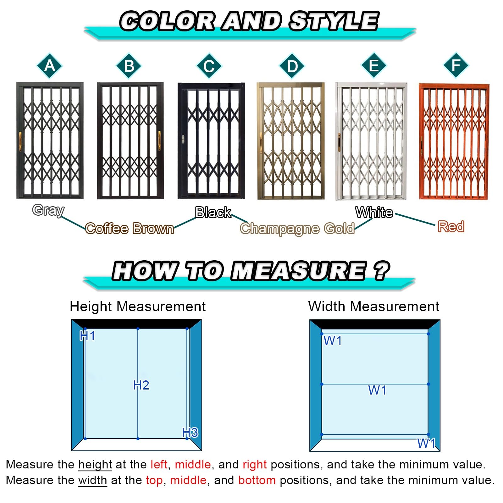 Recinzioni di sicurezza e inferriate antifurto, protezioni for ringhiere di balconi e finestre pieghevoli for impieghi gravosi, for la sicurezza dei bambini in casa(W35.4xH43.3"90X110CM)