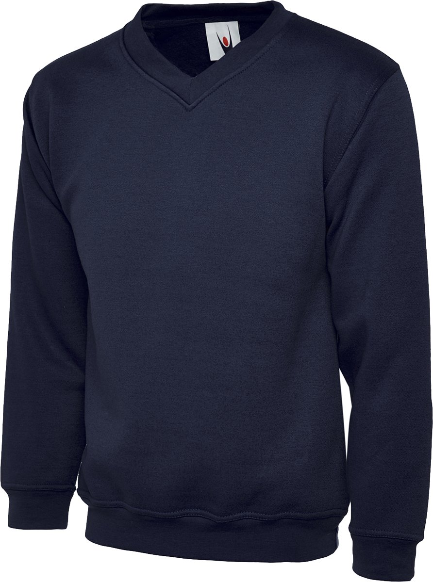 Shoppersbay Uneek UC204 Mens Adults Premium V-Neck Casual Stylish Sweatshirt XS-2XL