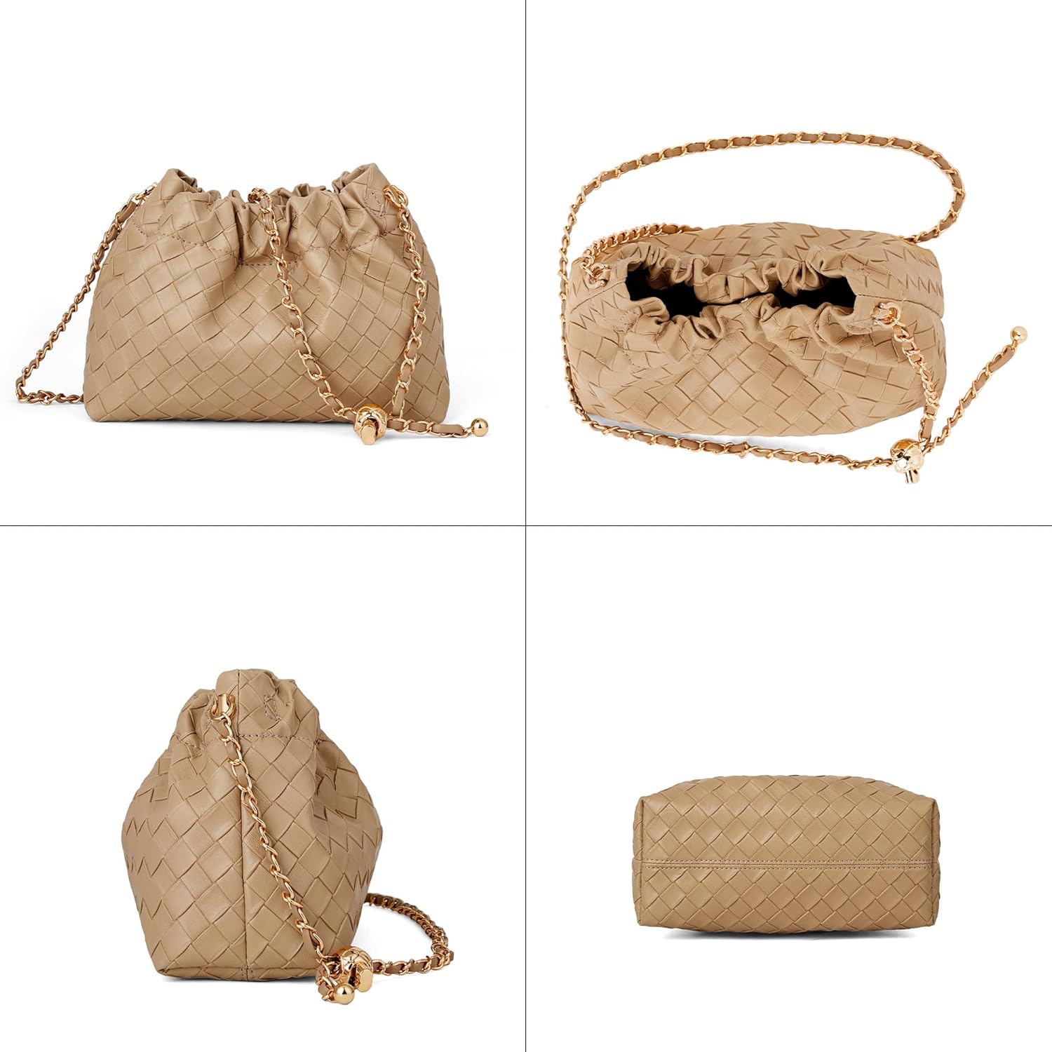 Clutch Evening Purse, Mini Dumpling Crossbody Bag Womens Shoulder Handbags