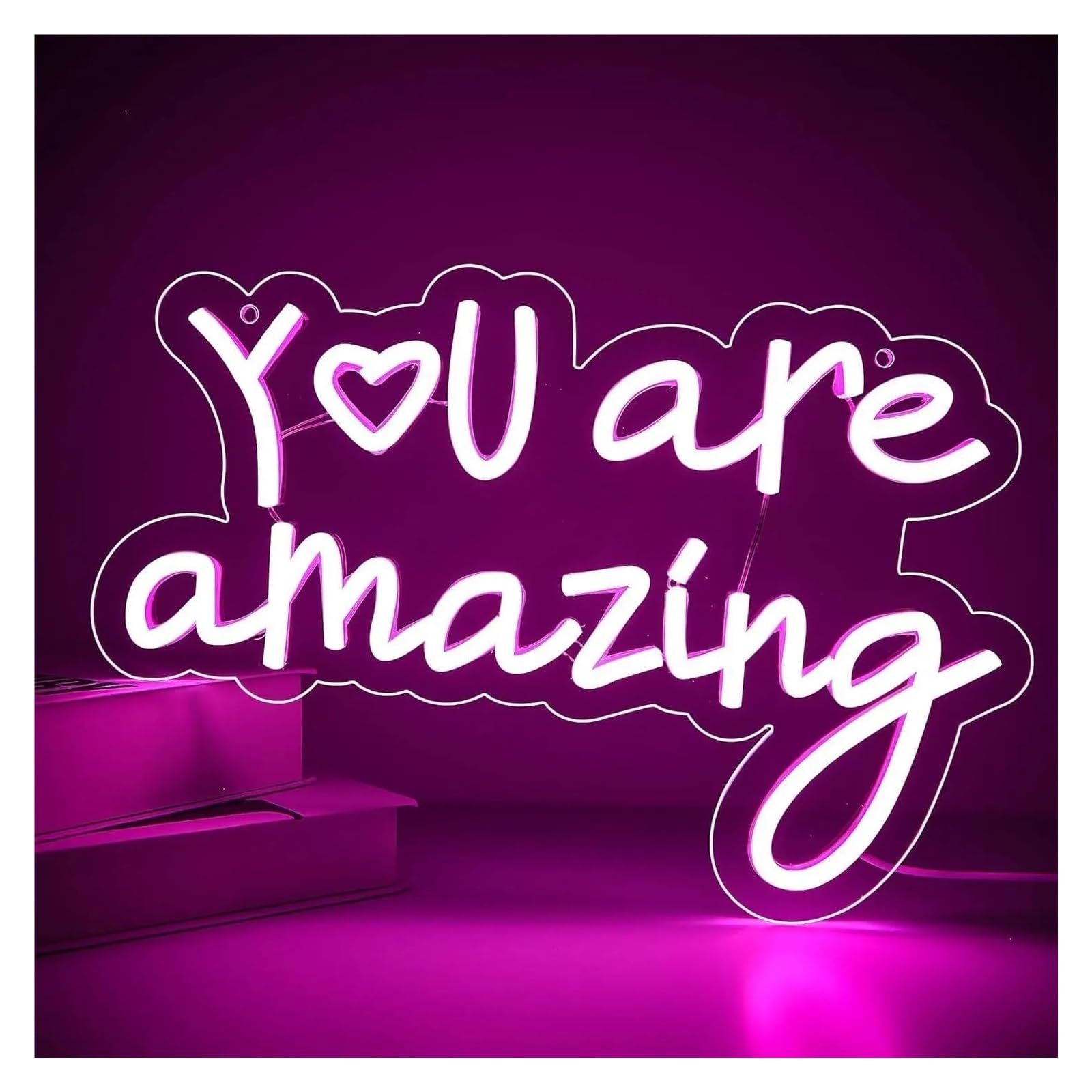 LEMST Signs Lamp You are Amazing Neon Sign LED Light USB Powered for Wedding Party Valentines Day Bedroom Wall Decor 35cmx23cm/13.78inx9.06in