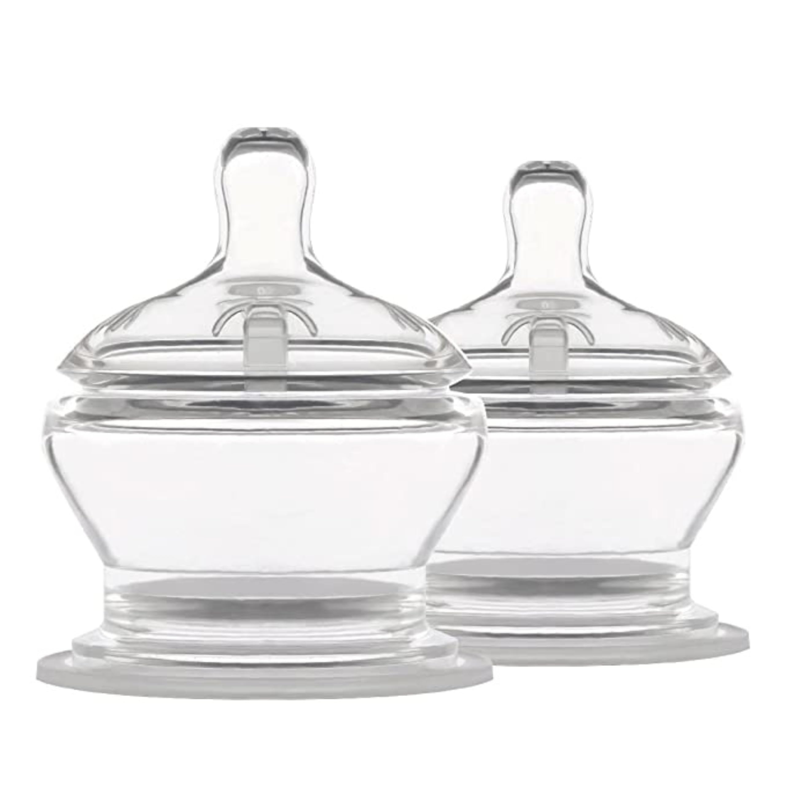 PopYum Stage 3 Fast Flow Anti-Colic Nipples, 2-Pack, 6+ Months 100% Soft Silicone Natural Latch Breast-Like Bottle Replacement Nipple