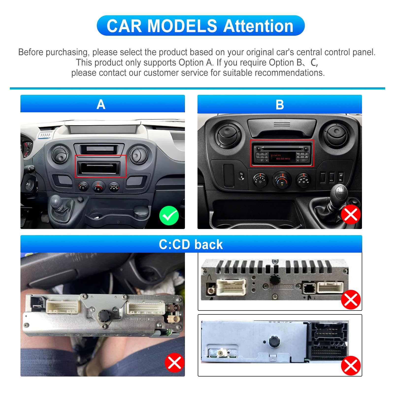 Hodozzy 2G+64GB Android Autoradio pour Opel Movano 2 Renault Master 3 Nissan NV400 2010-2021 Carplay Android Auto, Écran Tactile 10,1 Pouces, WiFi GPS, Bluetooth, FM/RDS Radio Voiture 2 Din + Caméra