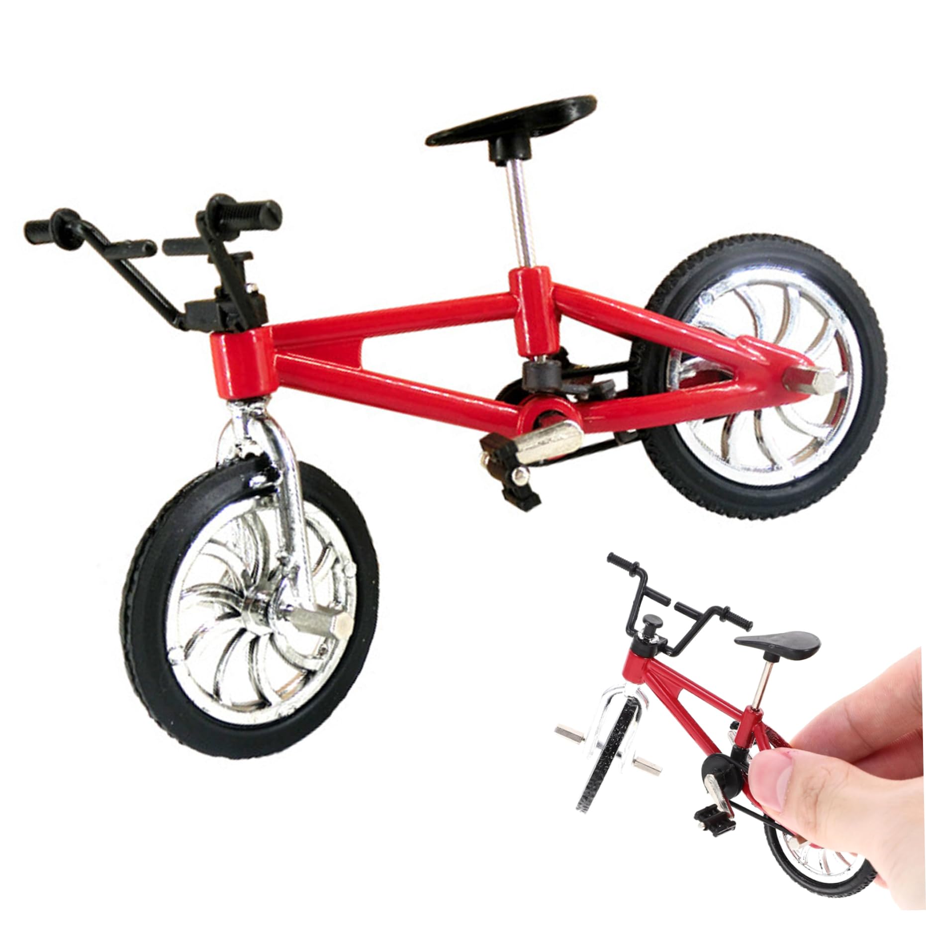 Mini BMX Bike 4.1x2.8 'Bike in Lega realistica con autentica Giocattolo in Miniatura da Collezione per Le Bambole e Oggetti di Scena fotografici BMX
