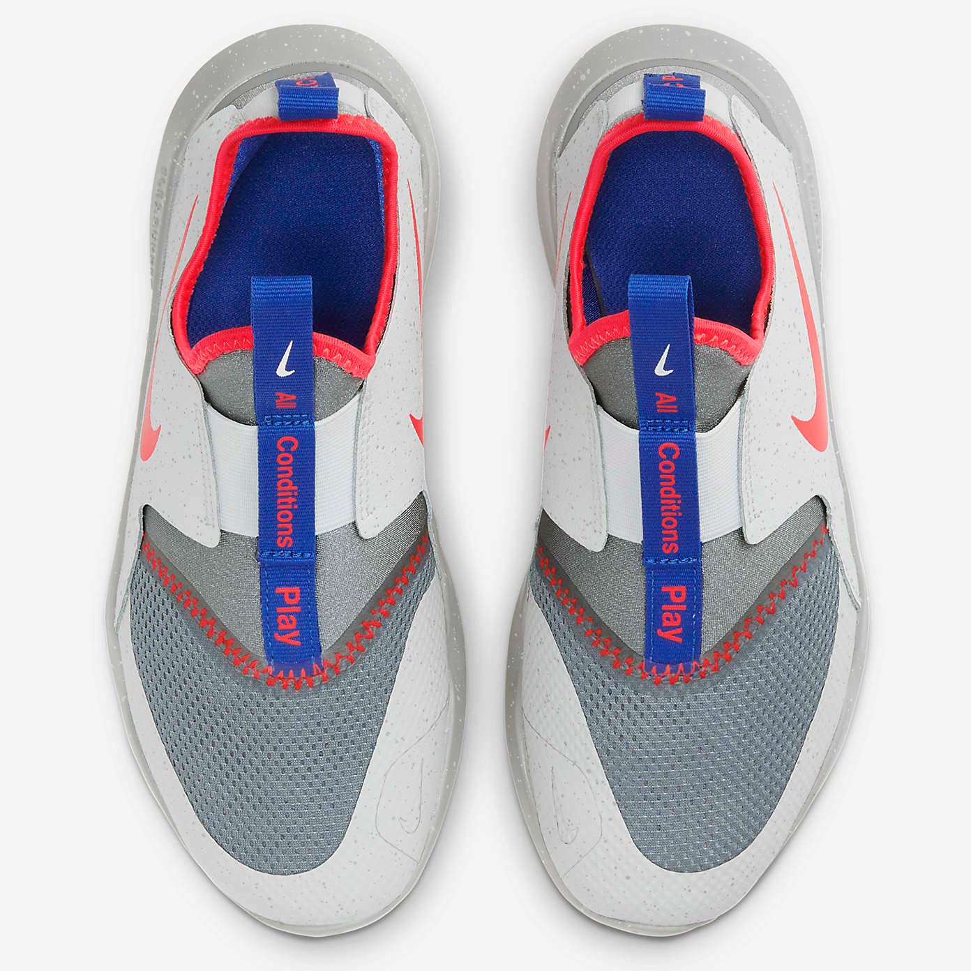 Nike Flex Runner SE DC9237-001 Boys Running Shoes (Particle Grey/Bright Crimson)