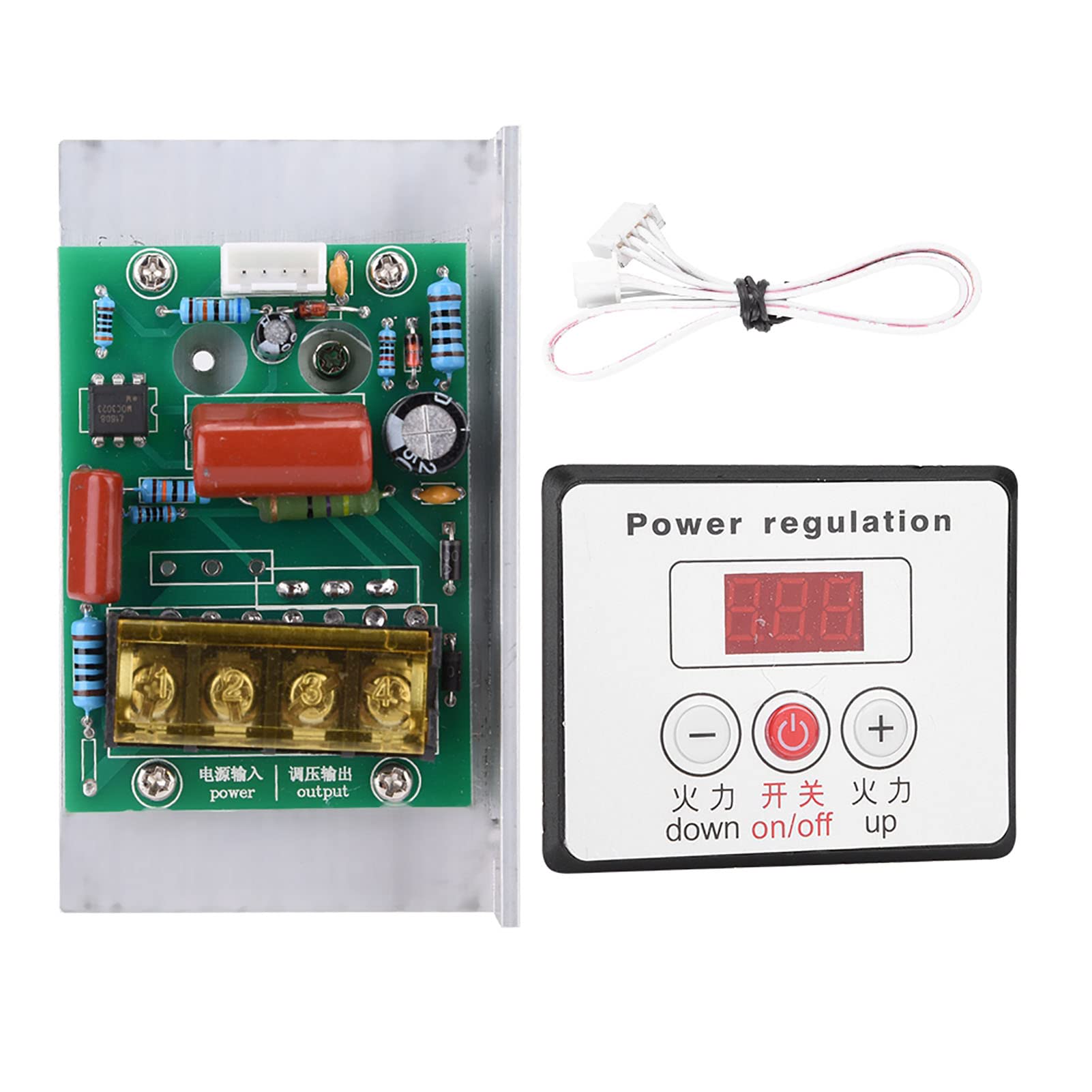 SCR Controller 6000W SCR Digital Voltage Regulator Speed Control Regulator Thermostat AC