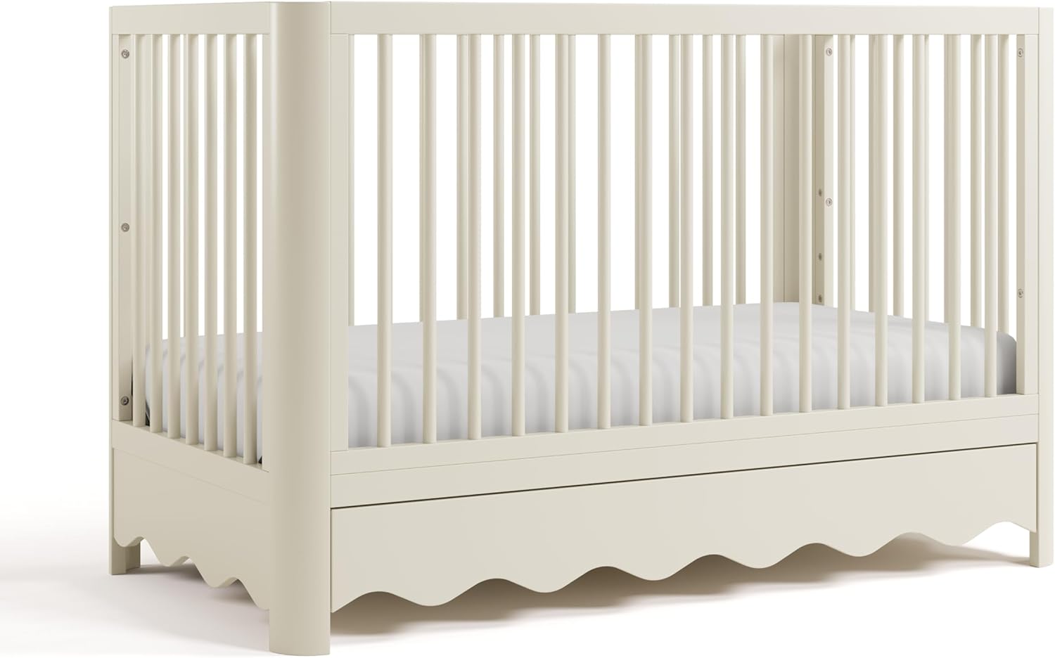 Storkcraft Casablanca Convertible Crib with Drawer and Toddler Guardrail (Frosted Oat) – GREENGUARD Gold Certified, Toddler Bed Conversion Kit Included, Fits Standard Crib Mattress, Crib with Storage - Image 17