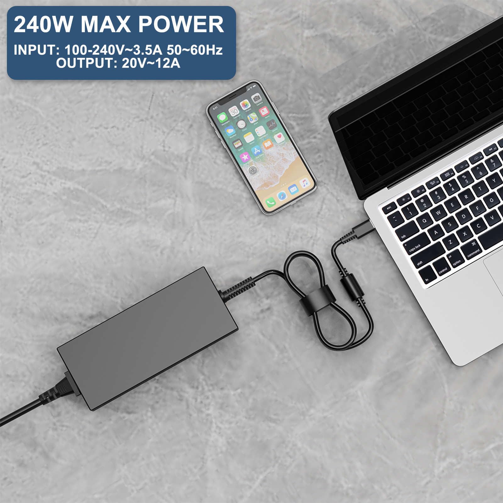 240 W USB końcówki AC ładowarka do MSI Stealth 17 A16 16 14 AI Studio Mercedes AMG (13. generacja) GP66 GP76 Leopard GE76 GE66 Raider WE76 Workstation CreatorPro Z17 Z16P Z16 X17 Laptop Zasilacz