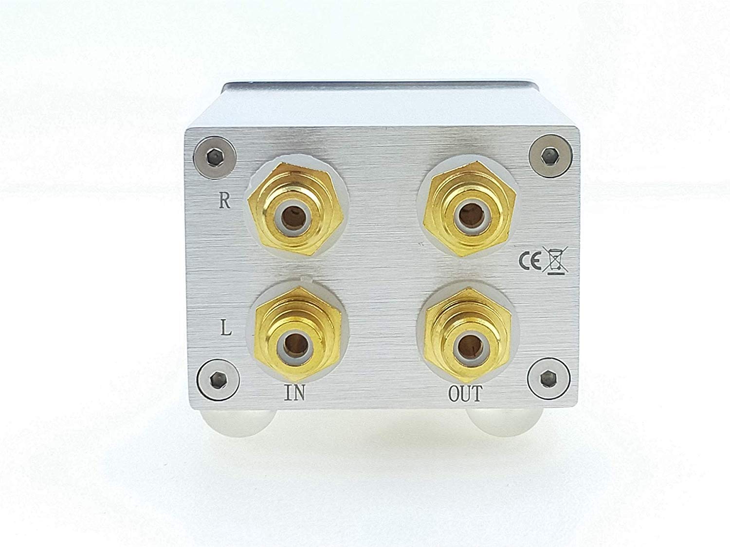 DollaTek Controlador de Control de Volumen de preamplificador pasivo de Alta precisión Vol Preamplificador de Alta fidelidad ALPS16 - Plateado