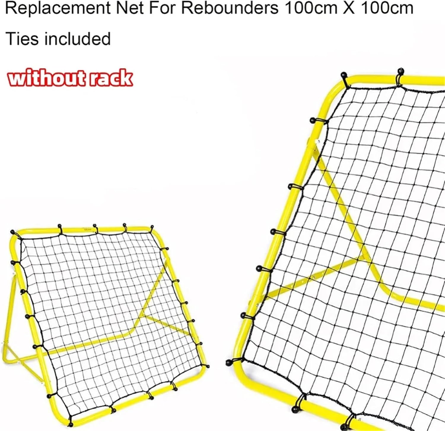 Soccer Rebounder Net Collapsible Football Rebound Target Net with 20 Elastic Rope Soccer Bounce Goal Mesh Shooting Kickback Training Aid Practice