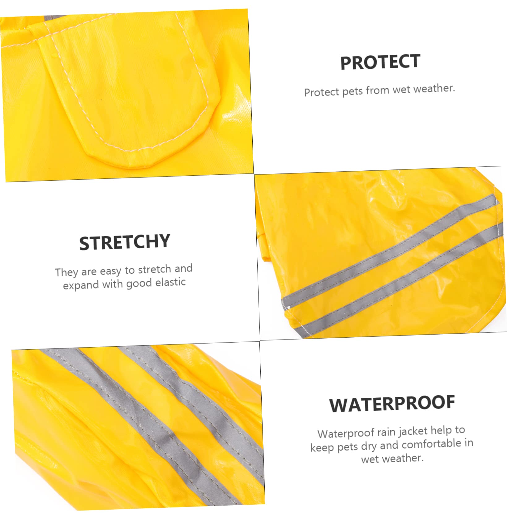 Manteaux de Pluie imperméables pour Chien, imperméable pour Chien, 3 pièces Hunddr?KT Hundkl?der S?llskapsdjur Dog Rain Veste de Pluie imperméable imperméable p