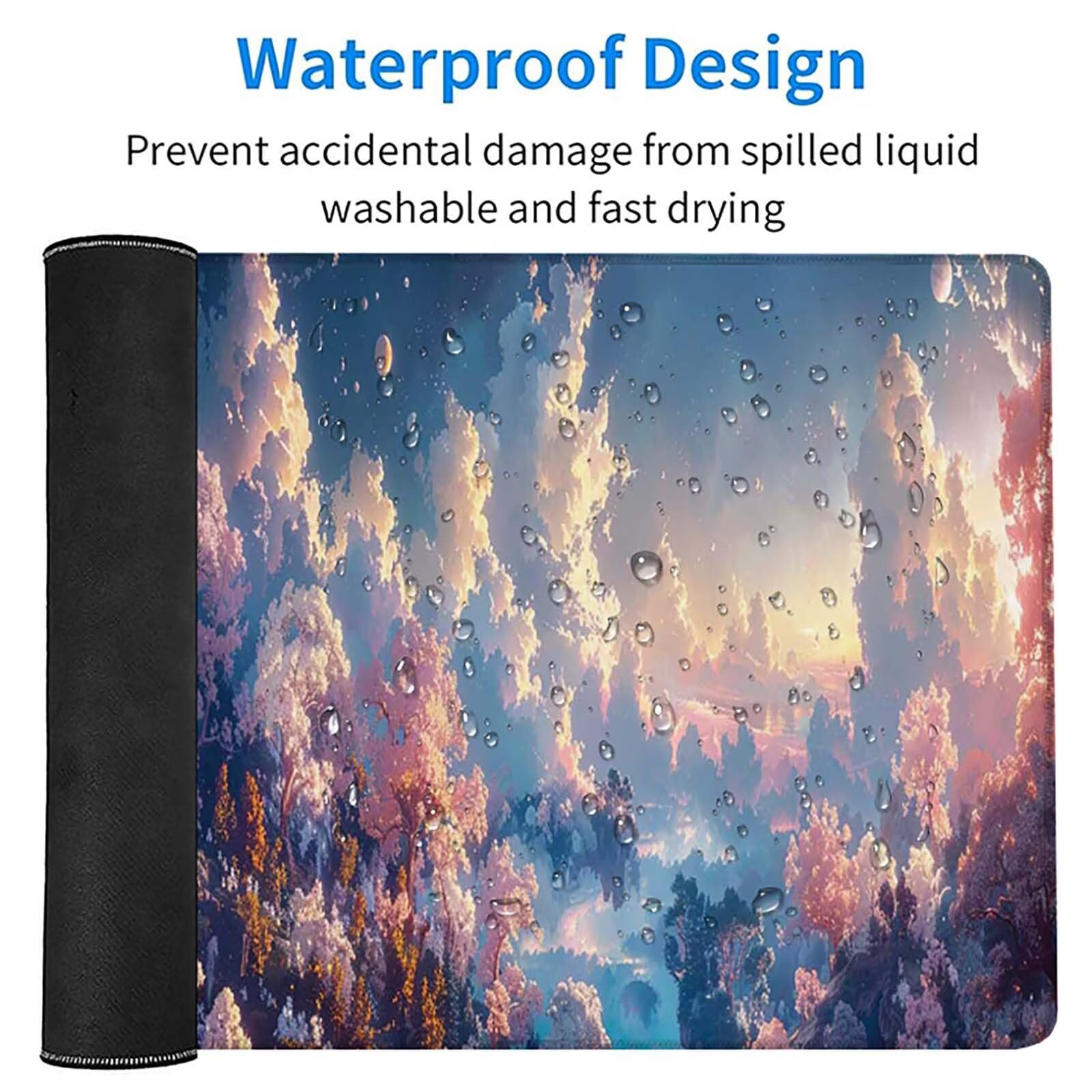 Podkładka pod mysz XXL 1600x800x3mm, podkładka pod mysz do gier z antypoślizgową gumową powierzchnią, poprawia precyzję i szybkość, komputer dla gracza i akcesoria biurowe, prezent dla mężczyzn