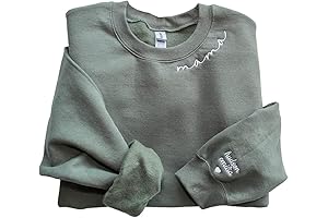 Personalized Mama Embroidered Sweatshirt with Kids Names
