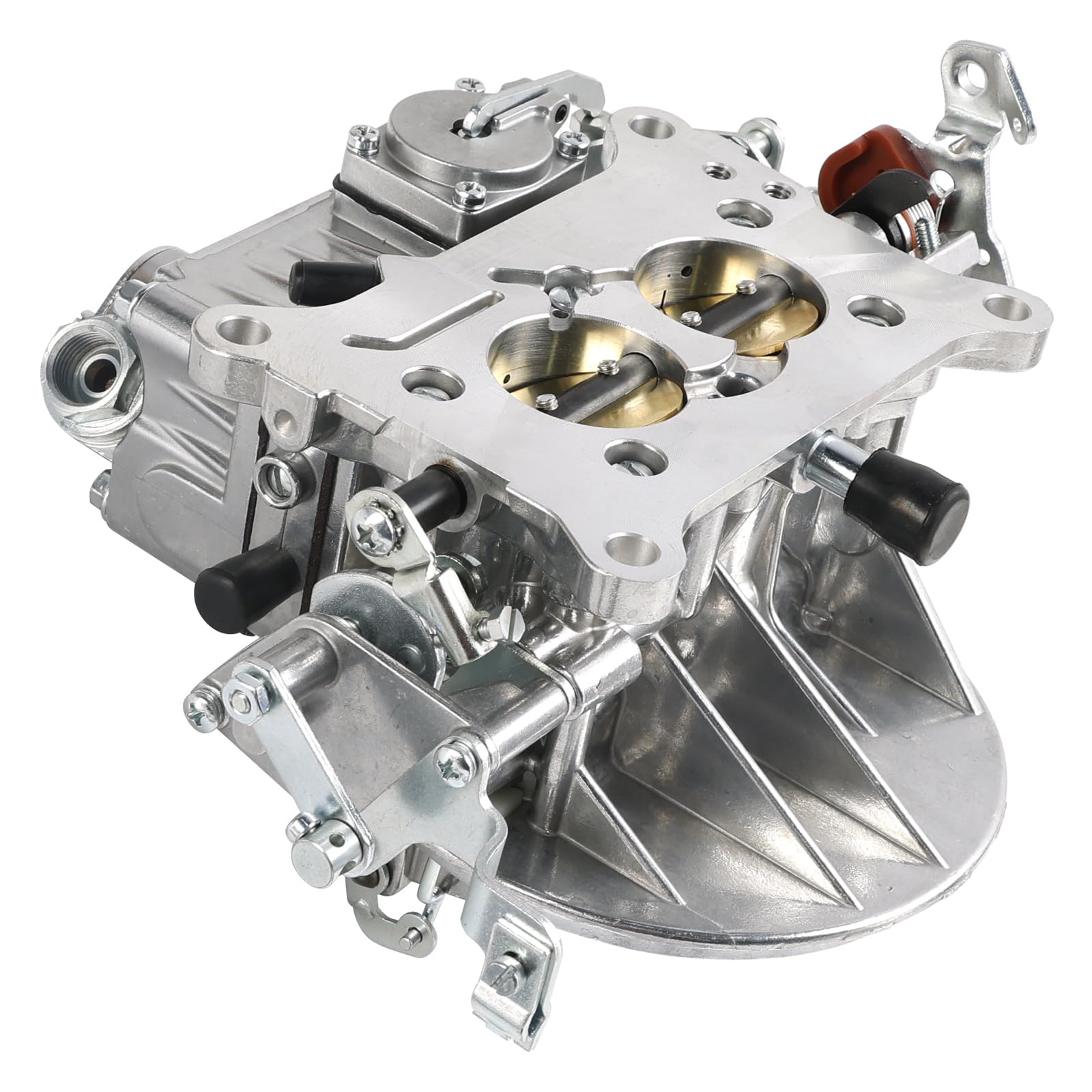 Carburador 2BBL 350 CFM Manual para Holley 2300 0-7448 de Aluminio, Boquillas Primarias 61, Válvula de Potencia 8.5, Entrada de Combustible Sencilla, Puerto de Vacío, Repuesto Directo para Gasolina