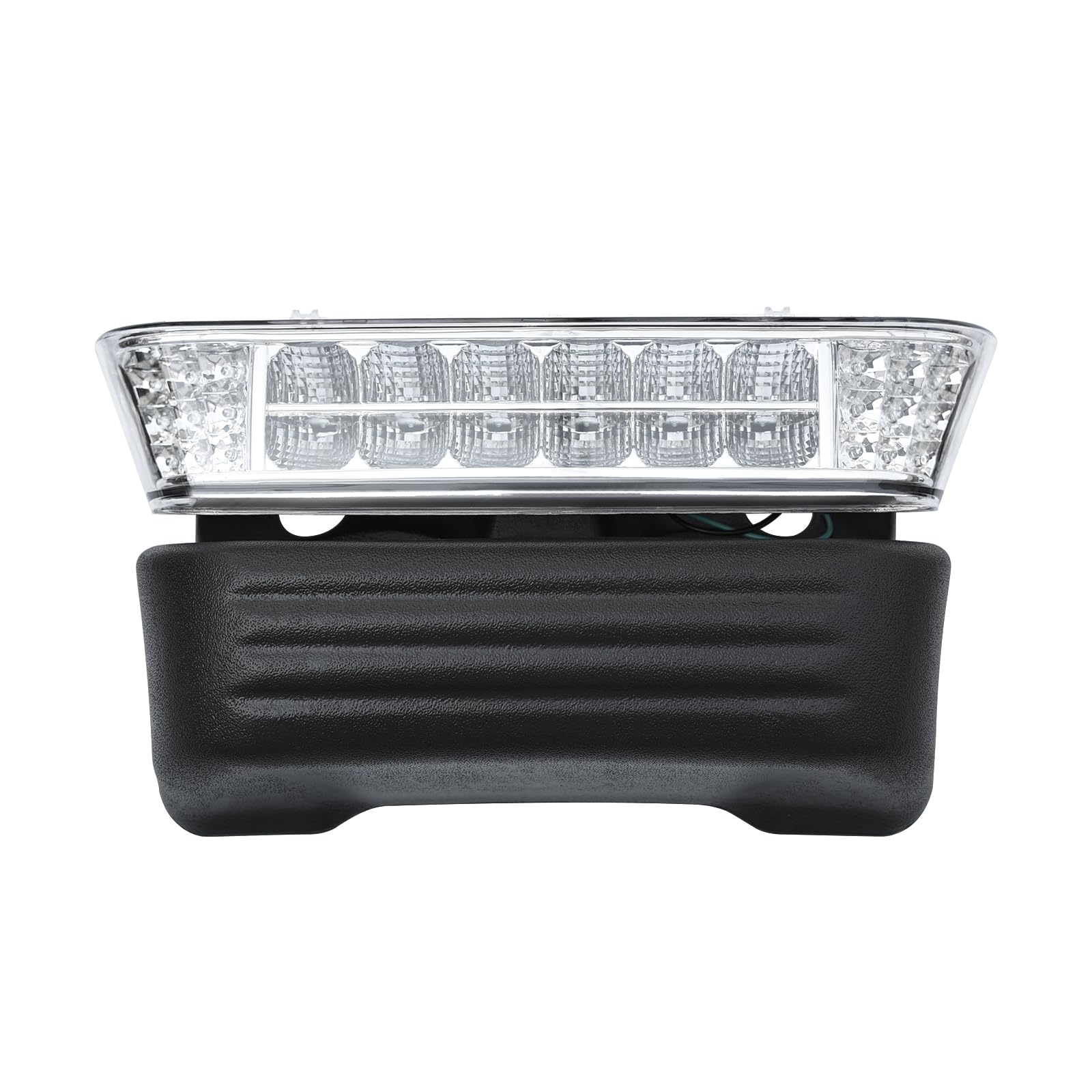 Golf Cart Precedent LED Headlight Light Kit Compatible with Club Car Precedent 2004-Up Front Replace Head Light 12V Light Kit Assembly with Bumper for Club Car Precedent Gas and Electric