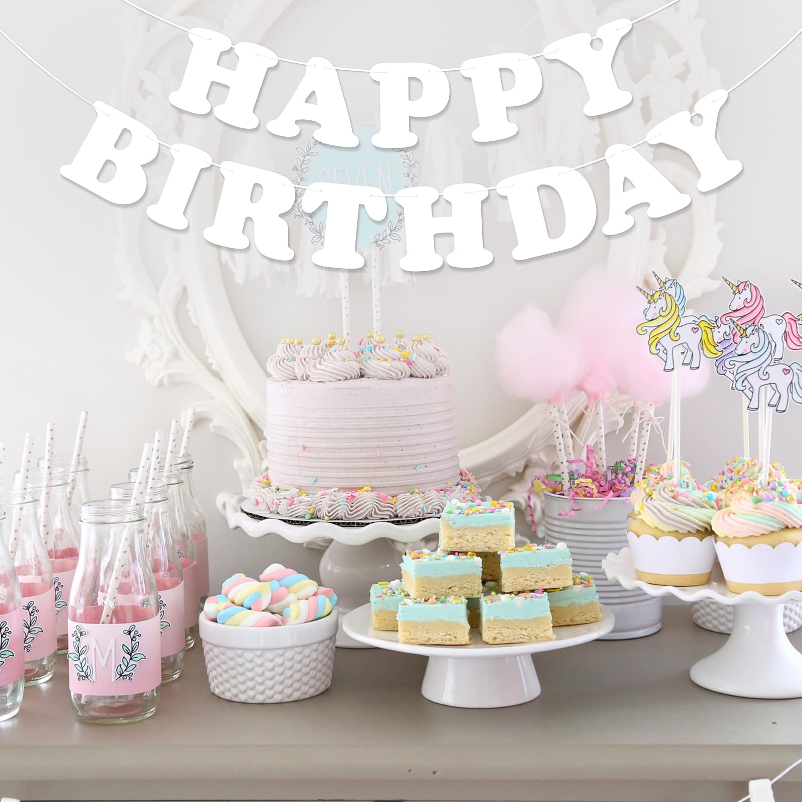 Feliz Cumpleaños Geburtstag Banner, 2 Stück – Wimpelkette Für Party-Deko