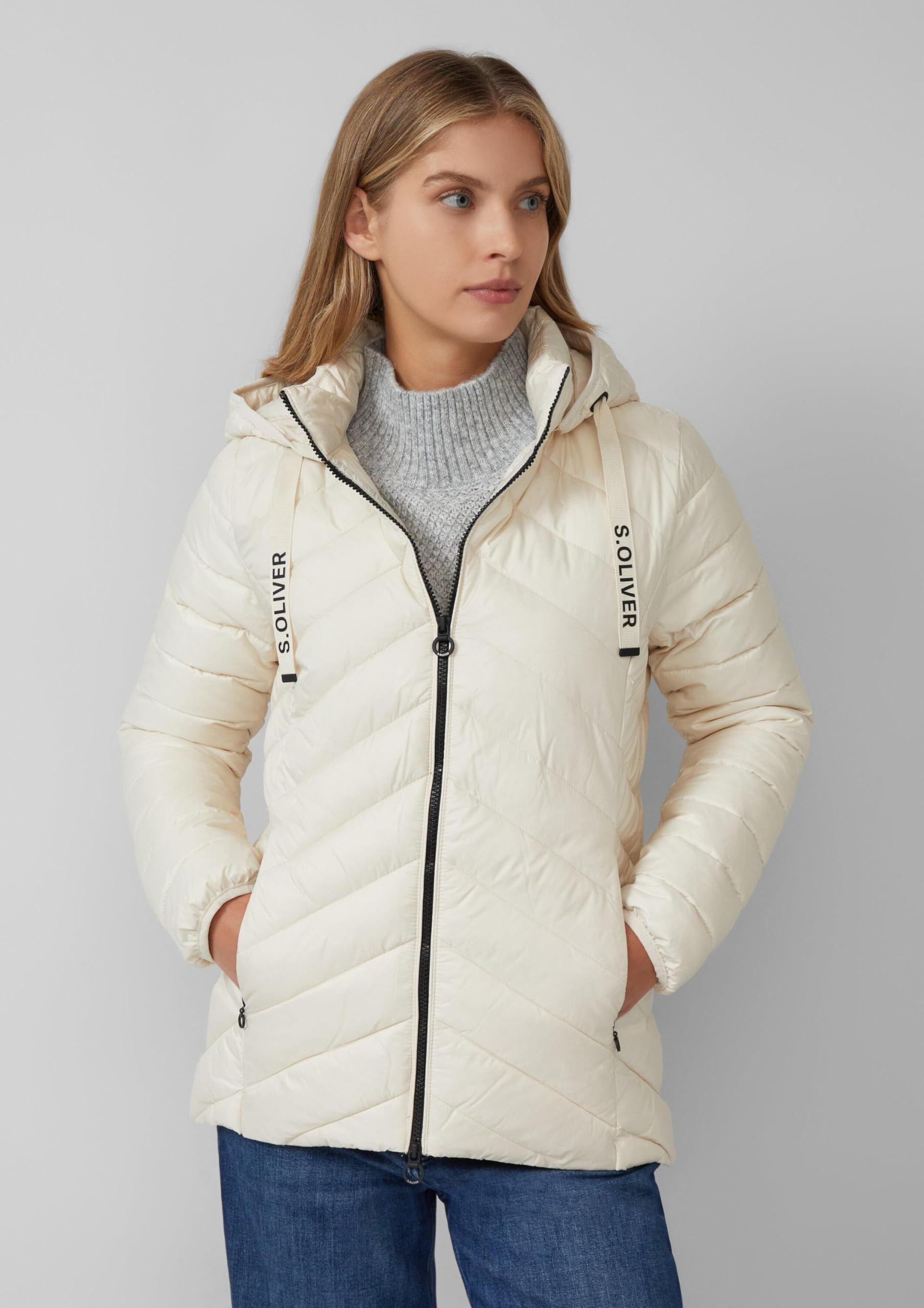 s.Oliver Steppjacke mit abnehmbarer Kapuze