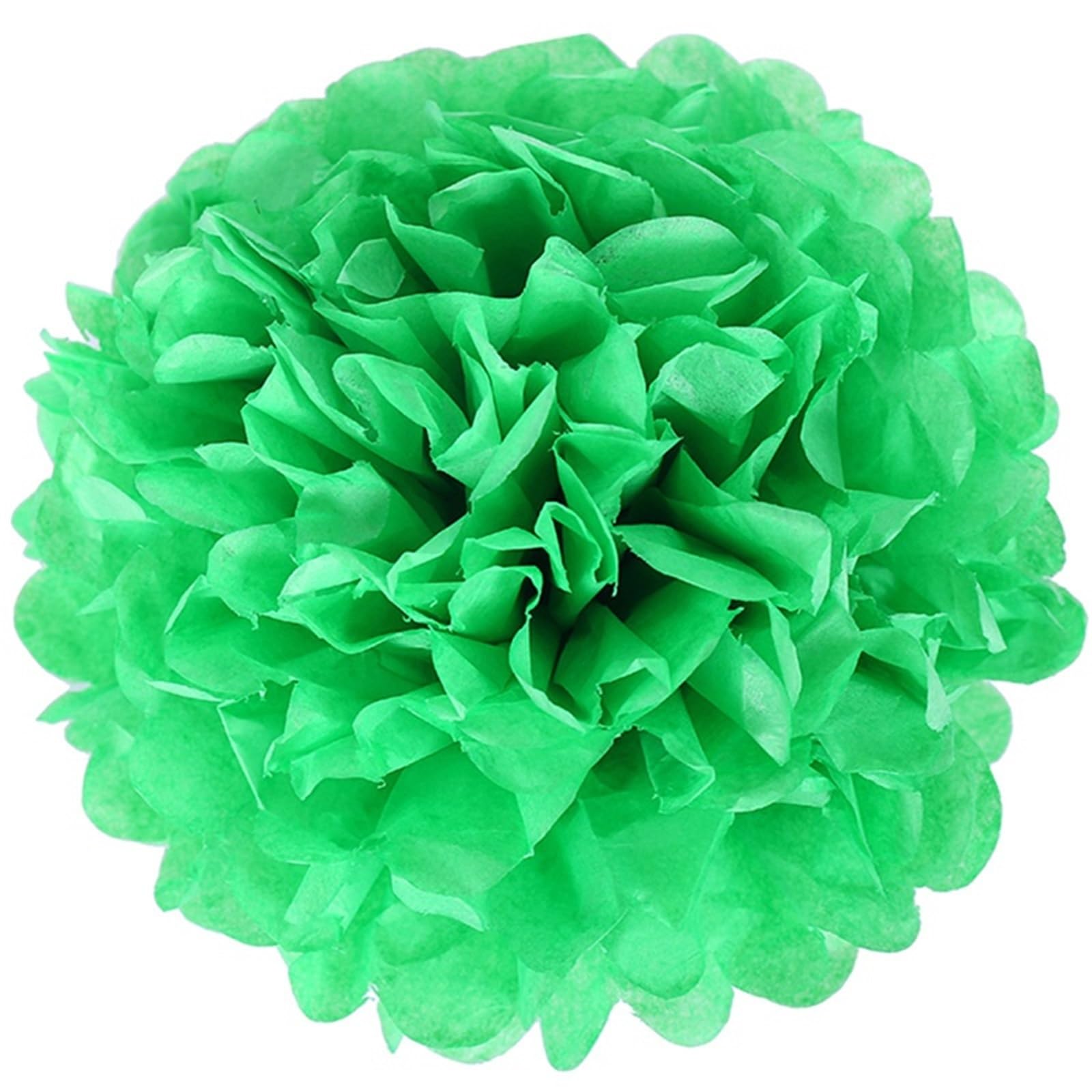 Paper Pompom 5pcs Wedding Decorative Paper Pompoms Pom Poms Flower Ball Party Home Decor Tissue Birthday DIY for Party(Color-13,35cm 5pcs)