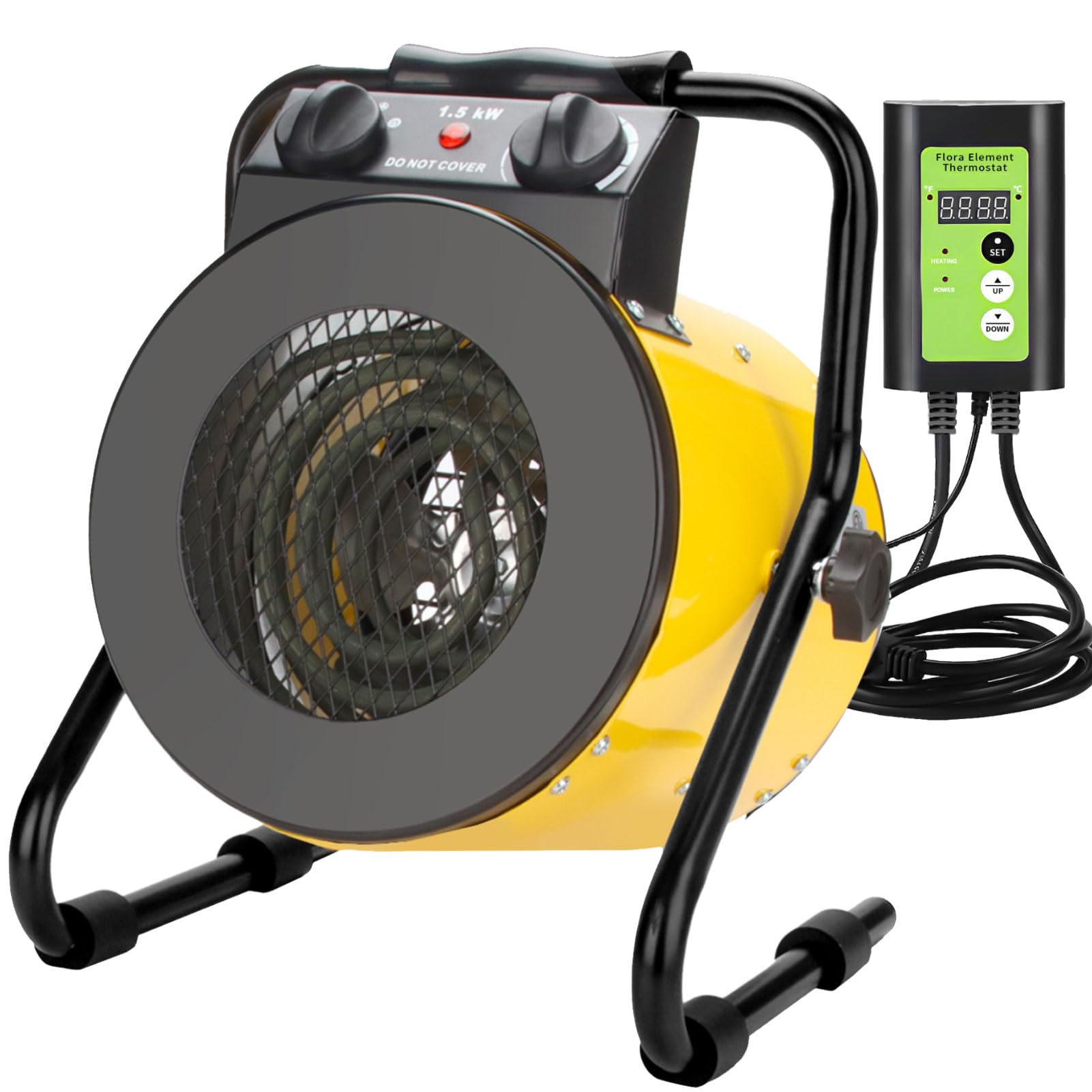 Aazon.co: Greenhouse Heater With Therostat, 1500W Outdoor Fast...