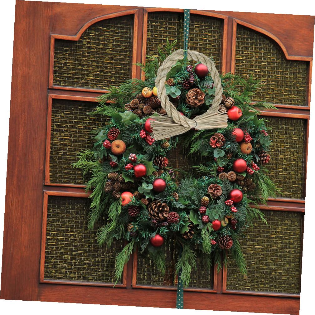 15 STK Japanischer Grasring Strohring Feng-Shui-Dekoration Zubehör Für Das Auto Natürlicher Kranz Heimzubehör Weihnachts DIY Material Girlande Heimdekoration Strohkranz Light Green PRETYZOOM