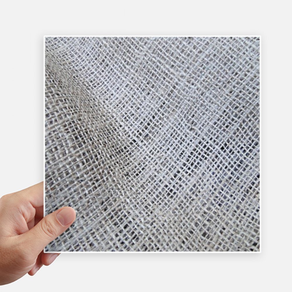 Pegatinas de lino gris abstracto con acabado vinílico elegante de 20 cm para paredes exclusivas