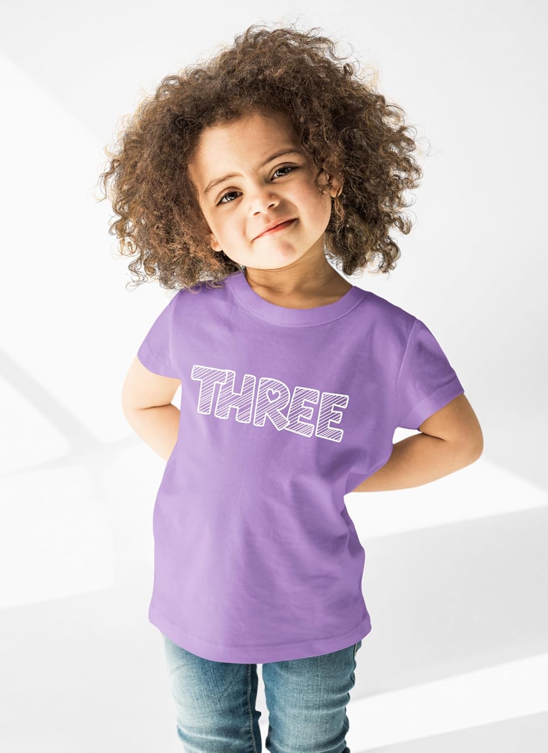 3rd Birthday Shirts Girls Toddler Outfit 3 Year Old Girl Shirt Three Happy Bday Third Gift Heart tee - Image 2