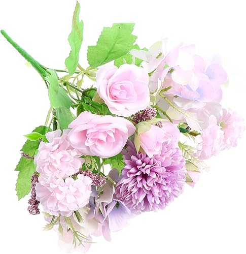 Miniatura 1 de Amosfun 1 unidad para arreglos para el hogar rústico centro de fotografía morado cocina fotos falsas y comedor accesorios de tela de San Valentín