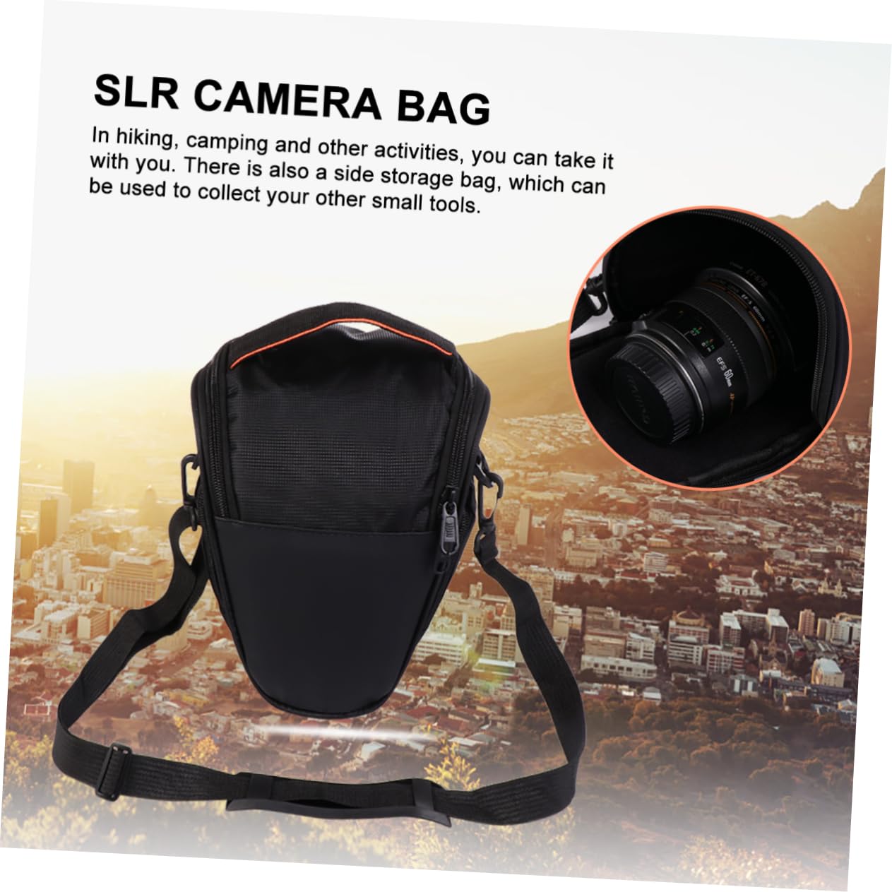 HOMSFOU Borsa Per Fotocamera Da 3 Pezzi Custodia A Tracolla Antiurto Custodia Protettiva Custodia Per Fotocamera Portatile Custodia Per Fotocamera Impermeabile Custodia Per Fotocamera Per