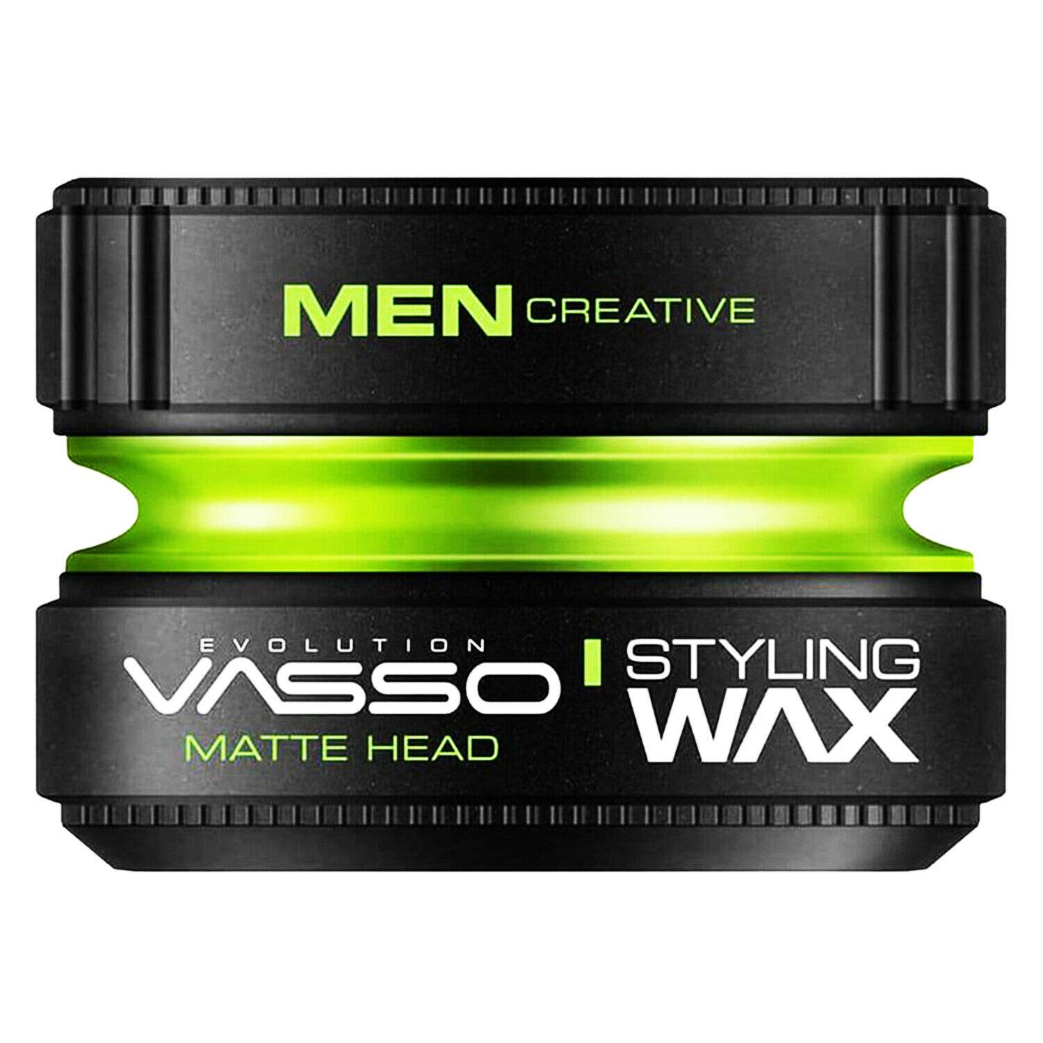 VASSO Evolution Matte Head Hair Wax for Men Men Creative Series, 150 ml 3 Pack, 150 ml (Pack of 3) - Image 2