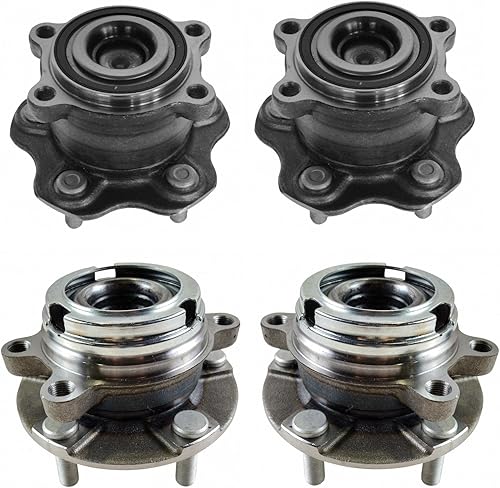 Vista 791 de TRQ Juego de 2 rodamientos y bujes de rueda trasera izquierda y derecha compatible con Ford Expedition 2007-2010 Lincoln Navigator 2007-2010