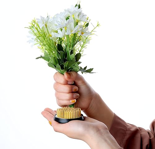 Miniatura 5 de 4 piezas de ranas de flores Kenzans redondo floral alfiler ranas arreglo floral rana arreglo floral soporte de rana herramientas fijas soporte de