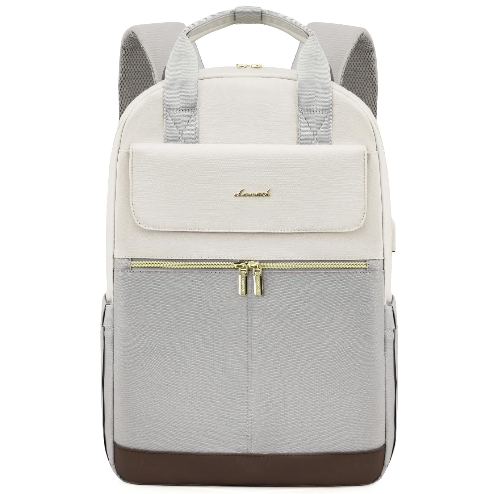 LOVEVOOKLaptop Backpack Women, Waterproof Rucksack Bag with USB Port, Stylish Computer Bags Ladies Back pack for School Work Travel