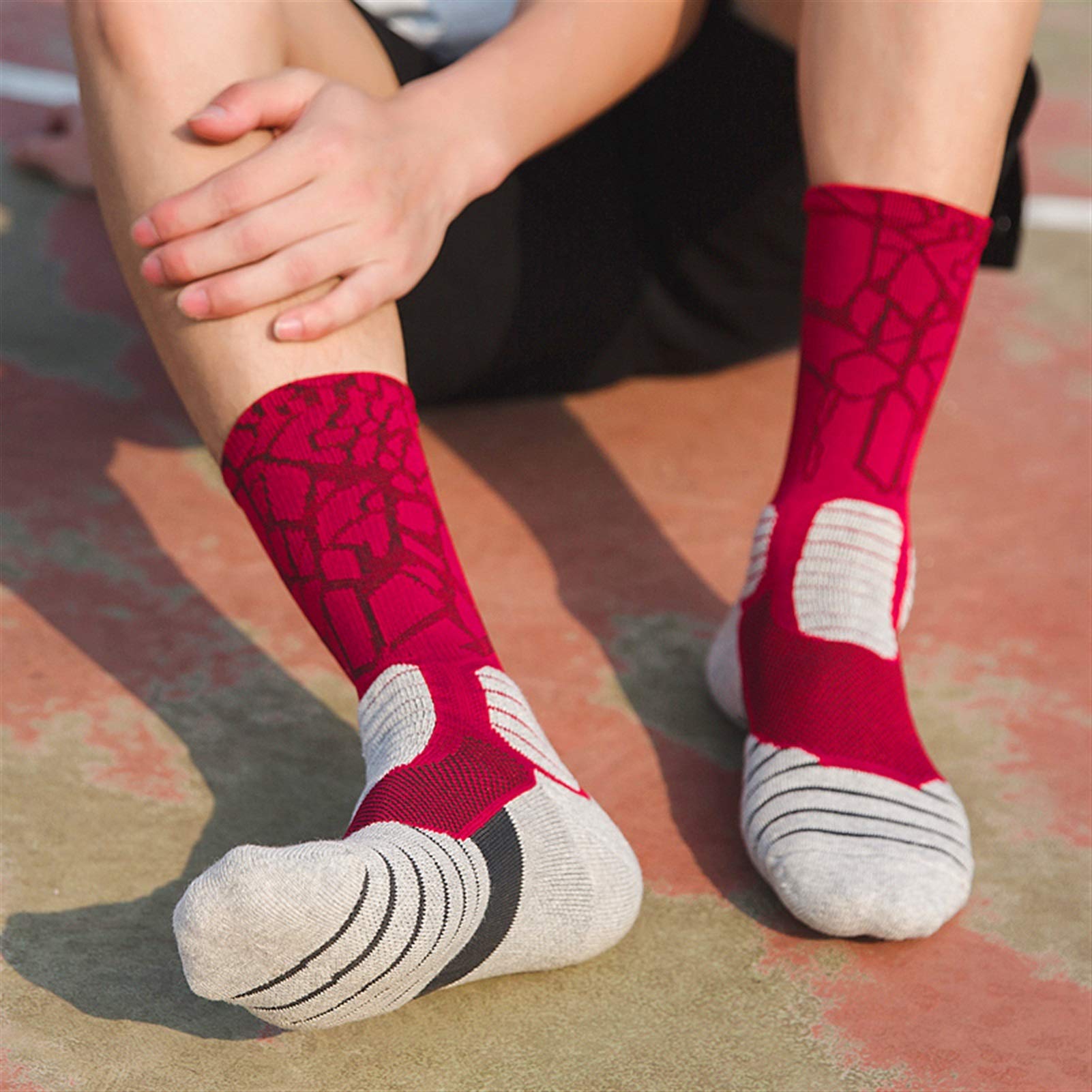 Uomo Sport da esterno Elite Calzini da basket Uomo Calzini da ciclismo Calze di compressione Calzini di compressione Asciugamani in cotone Calzini da uomo in cotone Calzini da uomo in esecuzione