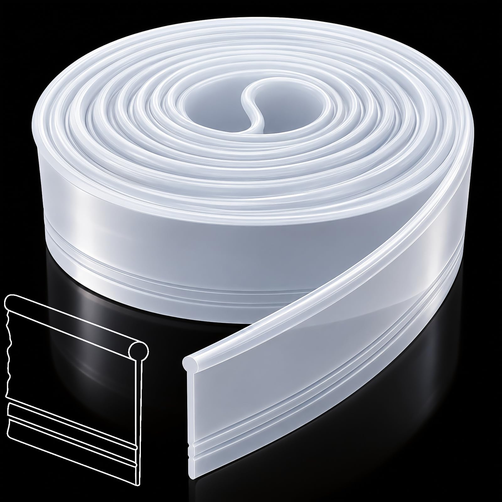 Photo 1 of Treela Shower Door Seal Strip 108" Clear