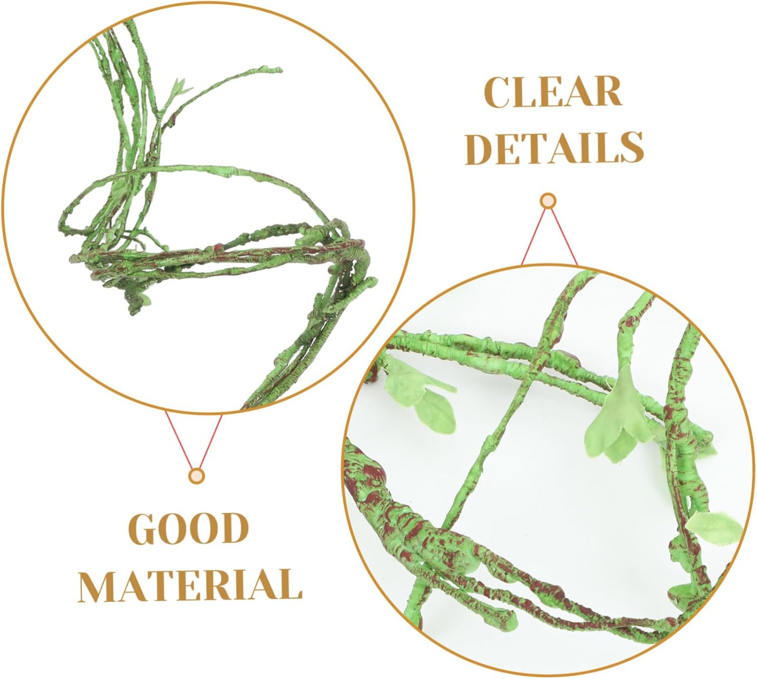 Totority Reptile Tank Faux Vine Decoration Realistic Jungle Climbing Vines for Lizards Chameleons and Snakes Versatile Terrarium Decor for Natural Habitat Enrichment