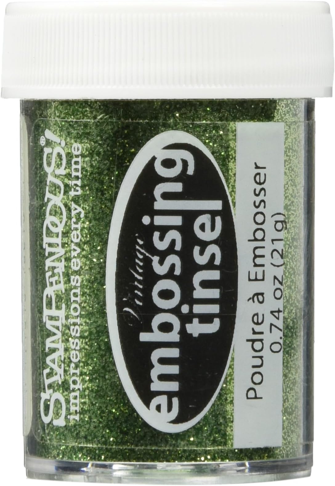 Stampendous Vintage Tinsel Embossing Powder-Olive