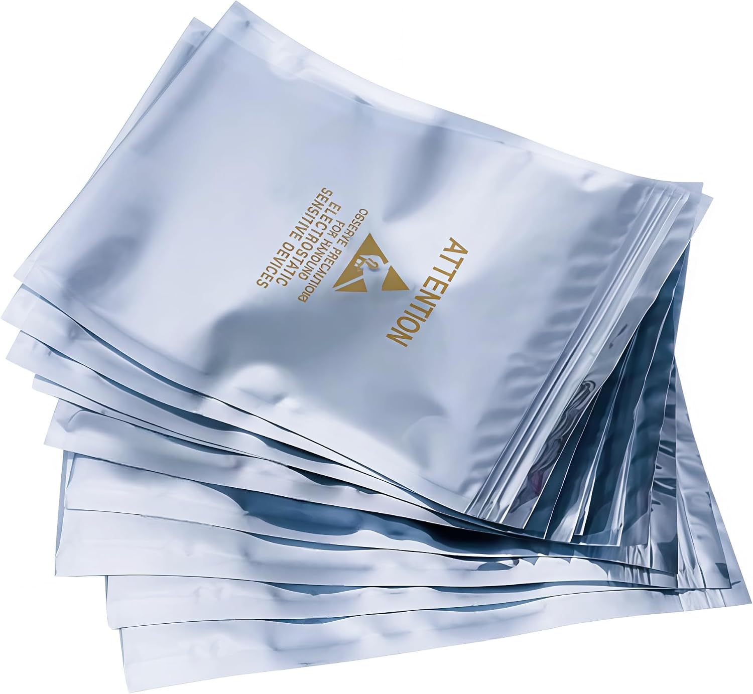 PABCK 20 Pcs Anti Static Bags ESD Antistatic Bag Resealable for Motherboard Graphics Card Hard Drive Packaging Printed with Anti-Static Marking for Computer Accessories Zipper 8.3x11.8 inch