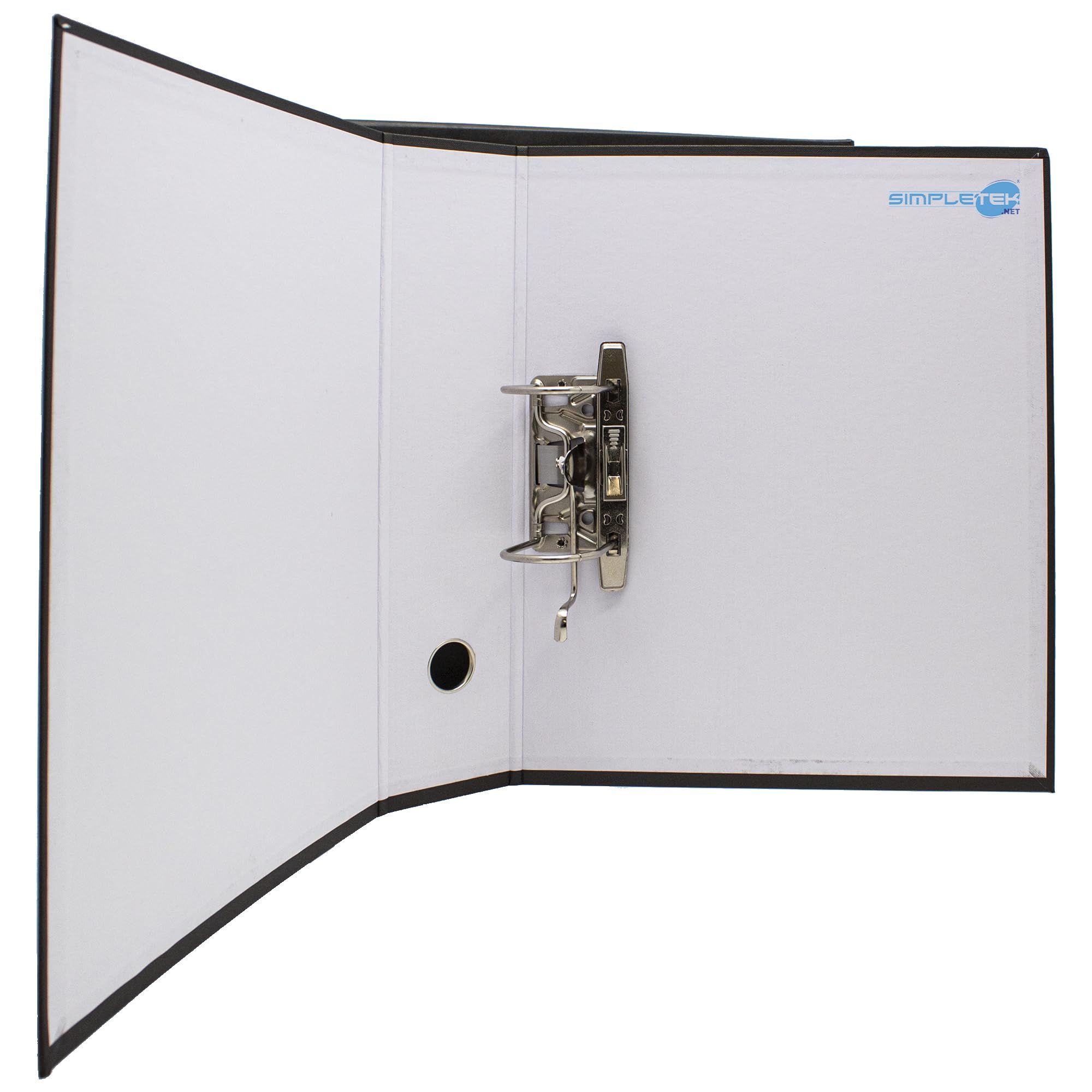 SIMPLETEK - 12x Raccoglitore ad Anelli per Buste e Documenti Nero Registratore Protocollo 0201150 NE (12 pezzi)