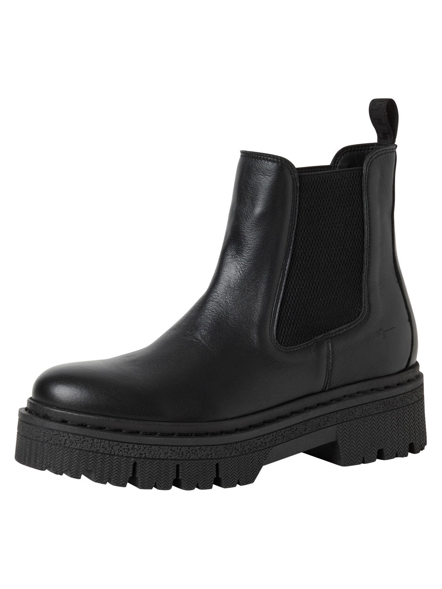 Tamaris Women's Leather Boots, black, 39 EU