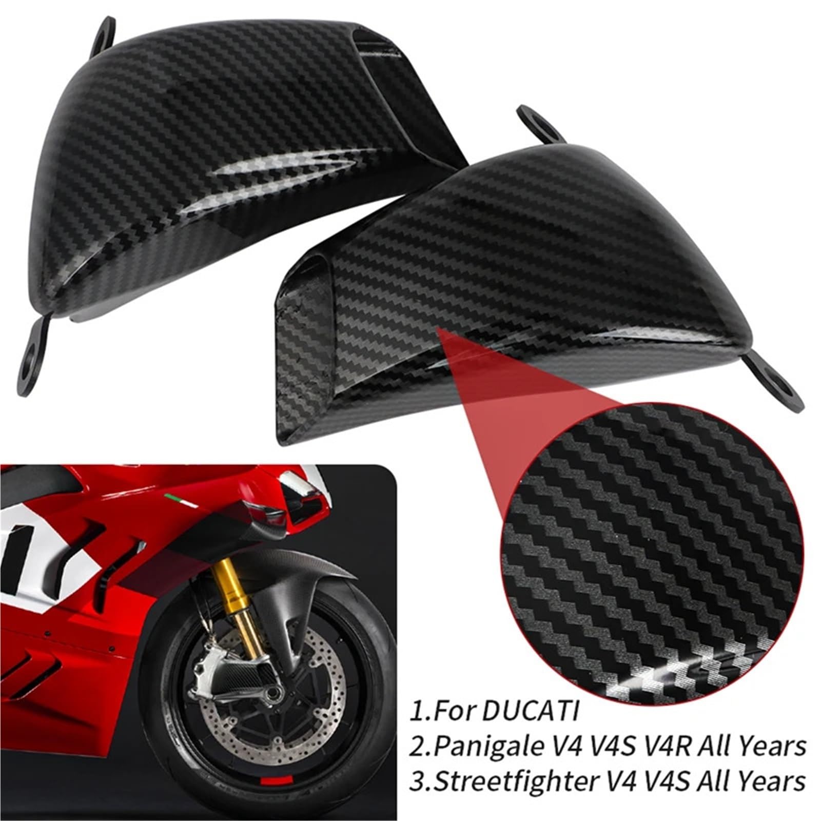 Brake Caliper Cooler Do Panigale V4 V4S V4R osłona chłodnicy zacisku przewodu powietrznego Caliper Bracket Radiator Cover