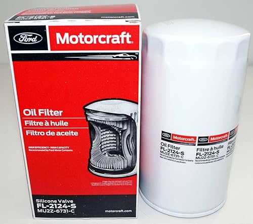 Miniatura 3 de OverstockDirect Filtro de aceite original FL2124S (paquete de 12) MU2Z6731C se adapta a muchos camiones diésel súper resistentes con carrera de