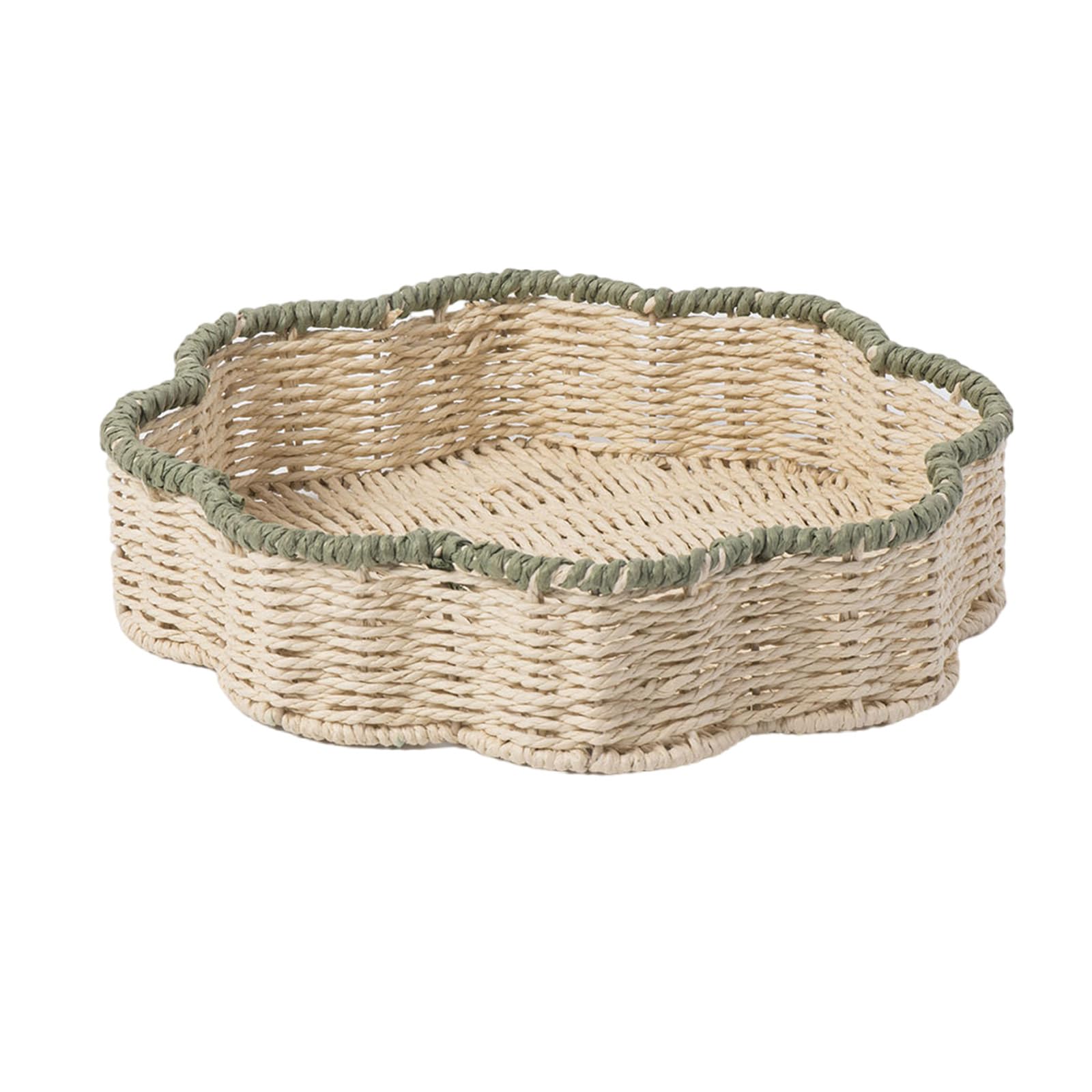 Handwoven Paper Cord Organizers Essential Household Paper Rope Basket Bin for Modern Storage Needs Large Storage Basket