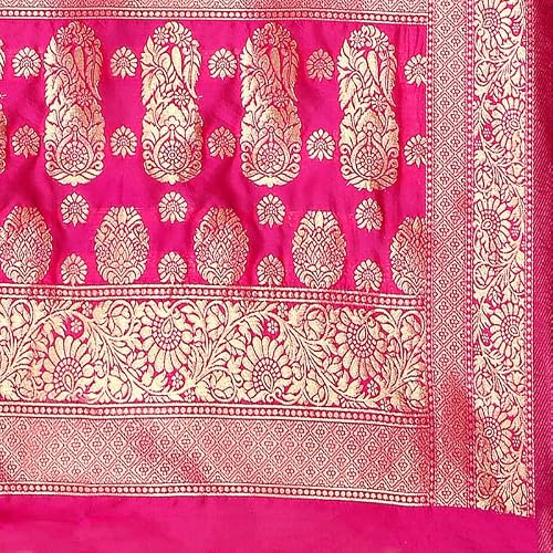 Generic pink designer silk saree – image 6