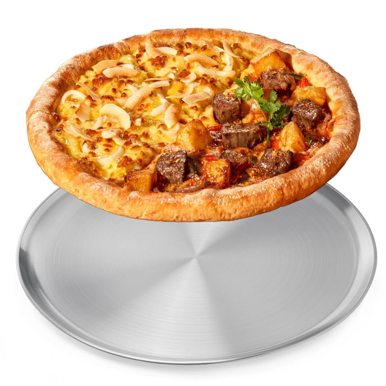 17.75 inch Stainless Steel Pizza Pan
