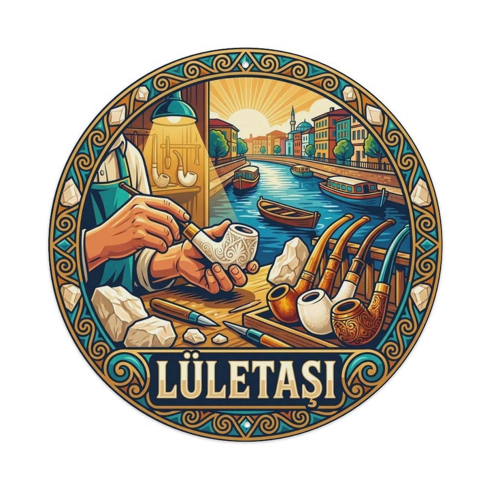 Eskisehir Meerschaum Craft Anatolian Travel Classic Metal Tin Sign