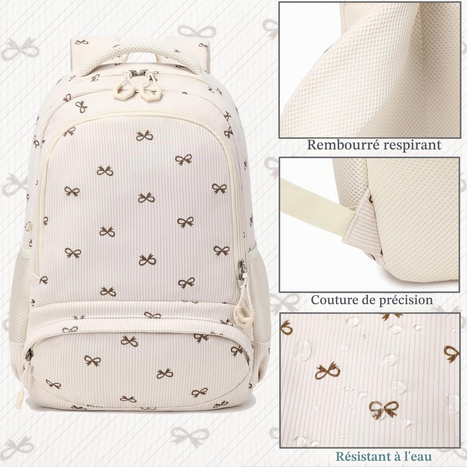 Kimwadalh Cartables Filles Primaires Sacs École CE1 CE2 Sacs à Dos Filles Primaire d'école Sac pour Enfant Girls School Backpack Set