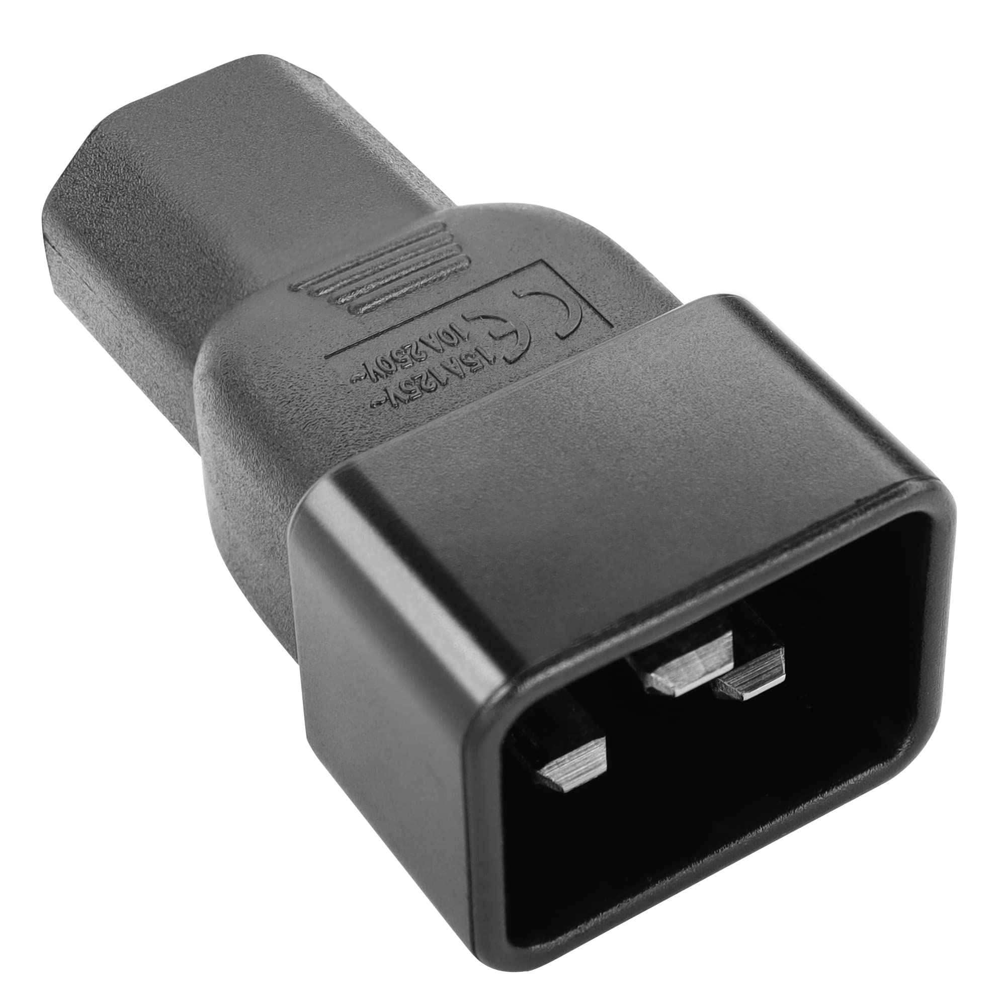 GINTOOYUN Power Adapter IEC320 C13 to C20 AC Converter 15A to 10A Female C13 to Male C20 Plug Adapter for Cable Connector-image-48