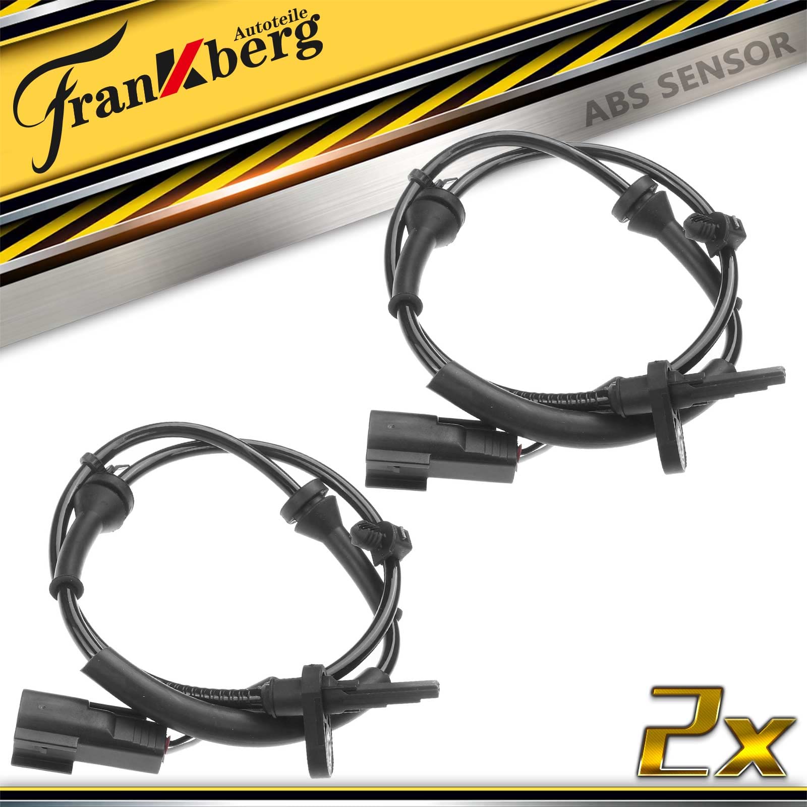 Frankberg 2 sensori di velocità ruota ABS anteriori e laterali | D651-43-70XB, Compatibile con: 2 DE DH