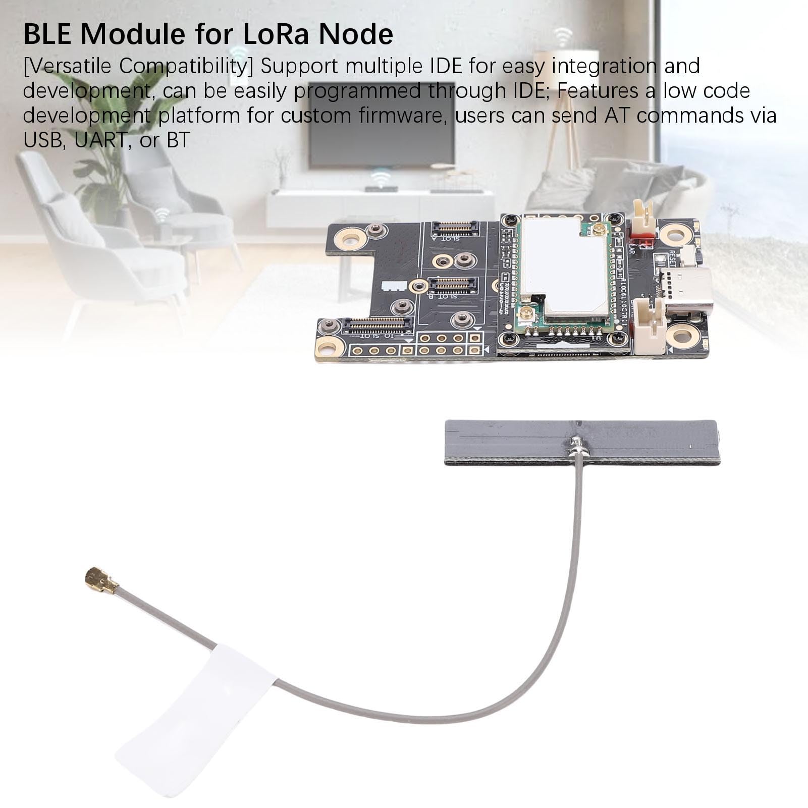 SIXRUN Modulo BLE, Scheda di Sviluppo LoRa Node con Consumo Ultra Basso per Applicazioni IoT Domotica Intelligente Automazione Edifici